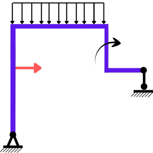 Расчет опорных реакций Рам и Балок онлайн